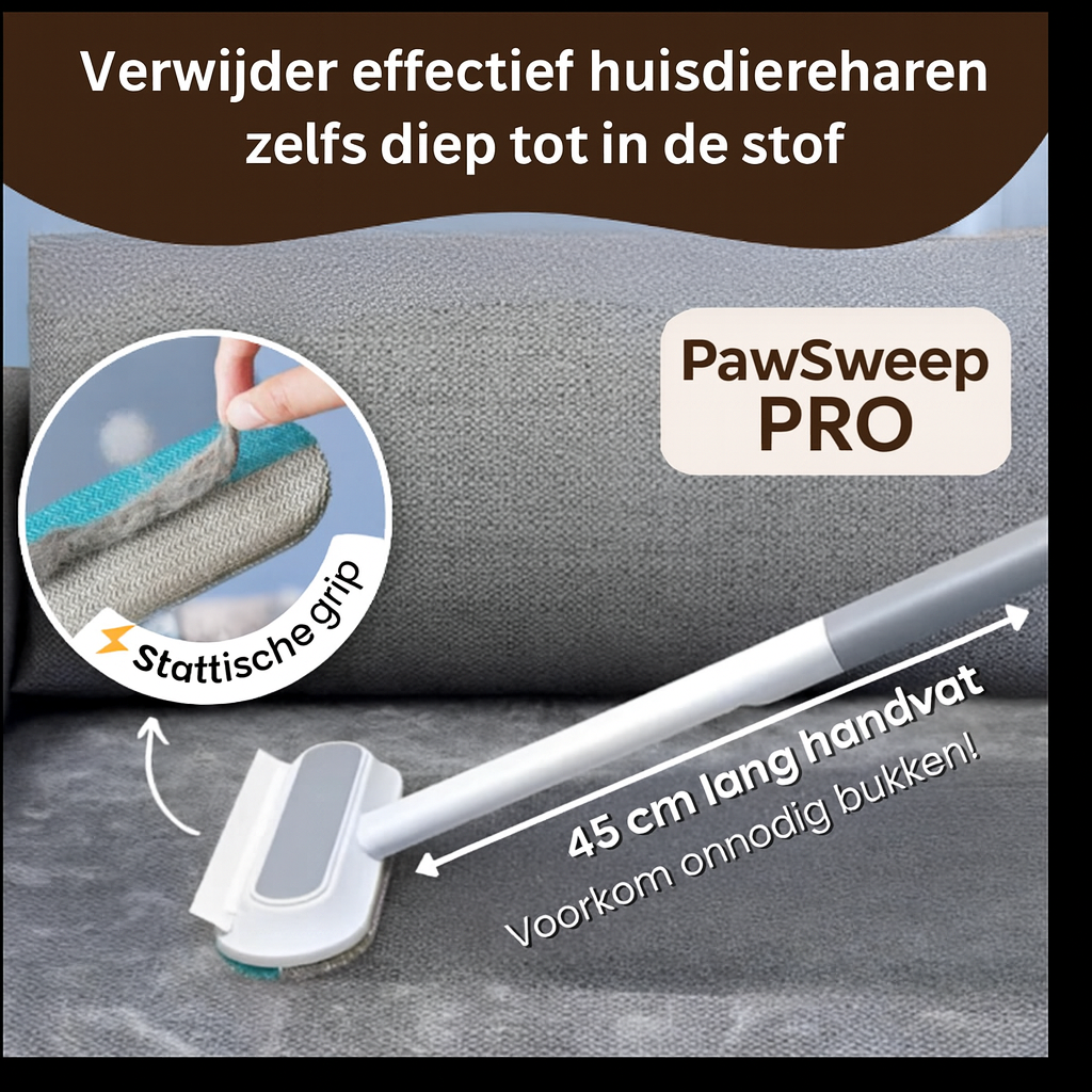 PawSweep Pro U houdt uw hele huis haarvrij – in één vloeiende beweging