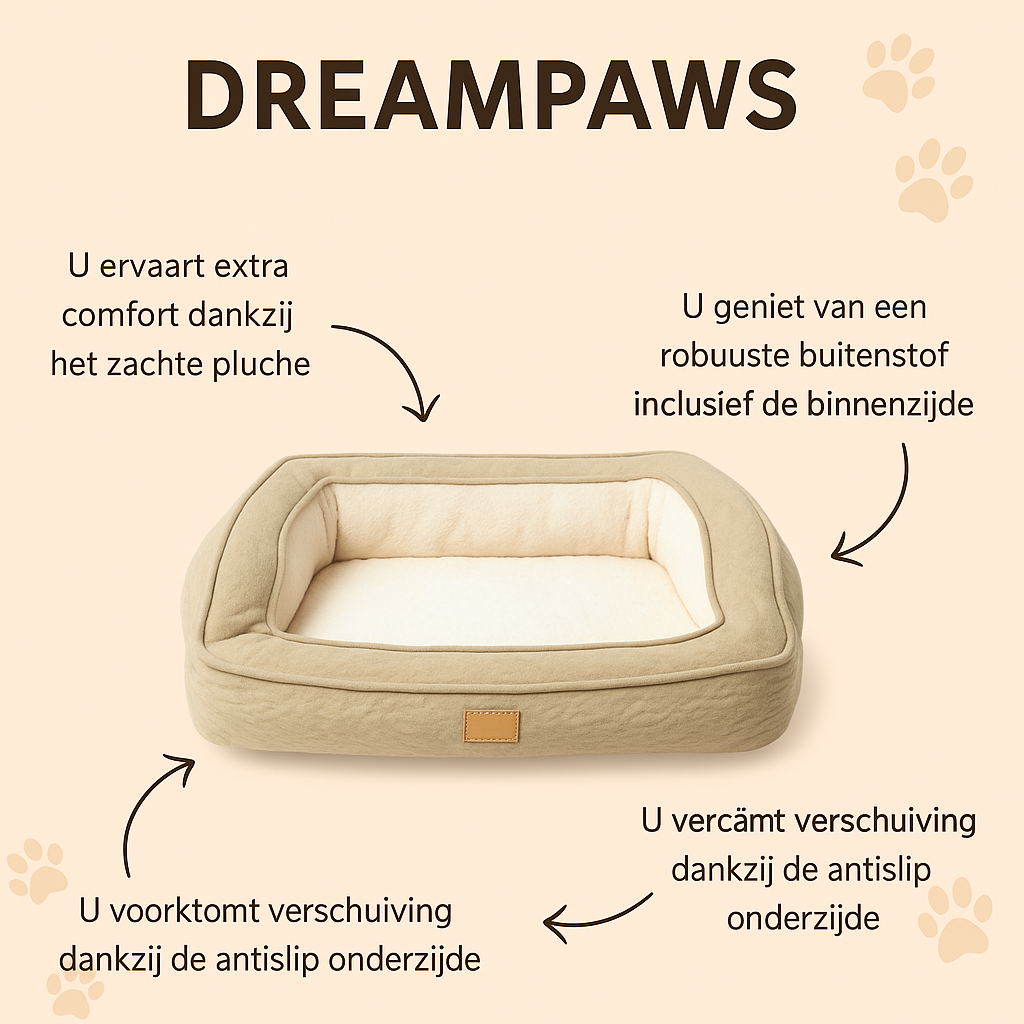 DreamPaws Laat uw hond slapen zoals hij verdient