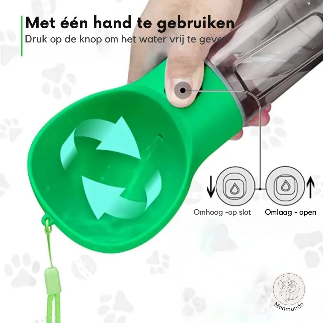 BuddyBottle -Multifunctionele Honden Waterfles