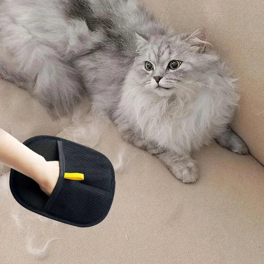 Set Van 2 Dubbelzijdige Verzorgingshandschoenen Voor Honden En Katten Set Van 2 Dubbelzijdige Verzorgingshandschoenen Voor Honden En Katten