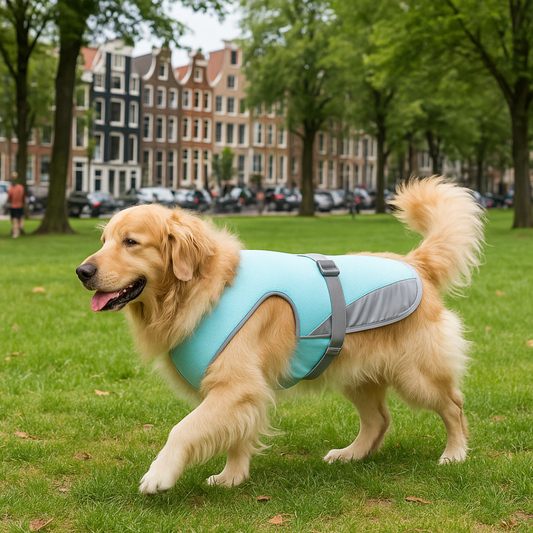 CoolShield Pro – Koelvest voor honden met UV-bescherming en ademend mesh